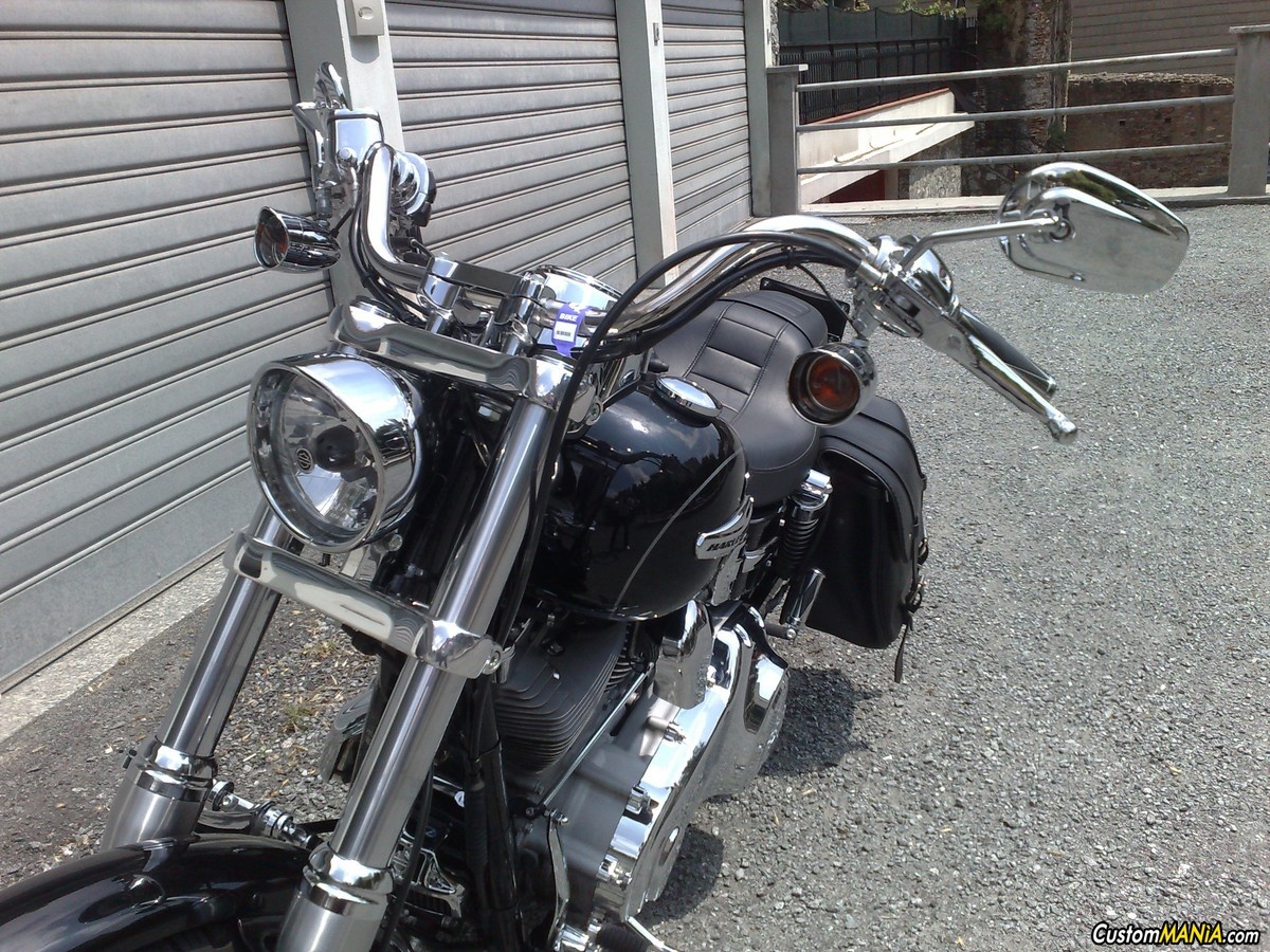 MANUBRIO APE CUBE 1" per Harley Dyna Super Glide/CUSTOM/sportive nere 
