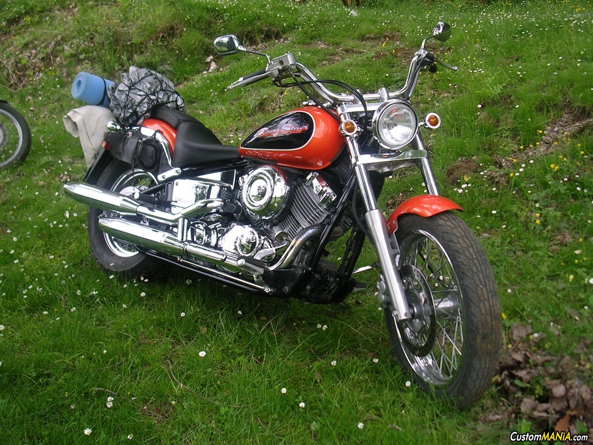 Yamaha dragstar 650 orange top