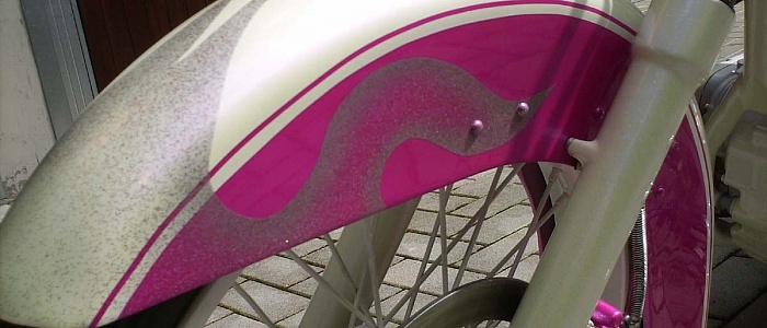 racer rosa custom aluminium