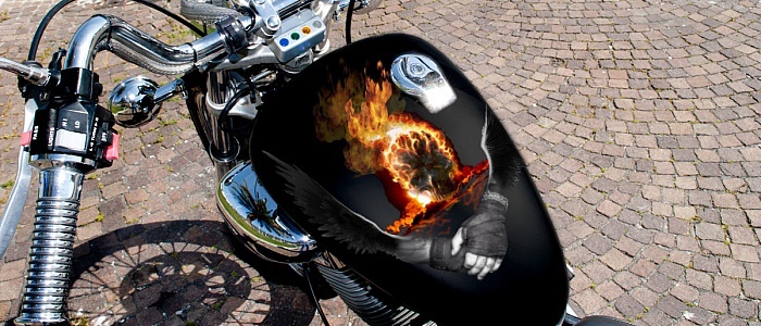 Aerografia moto | CustomMANIA.com